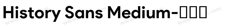 History Sans Medium字体转换